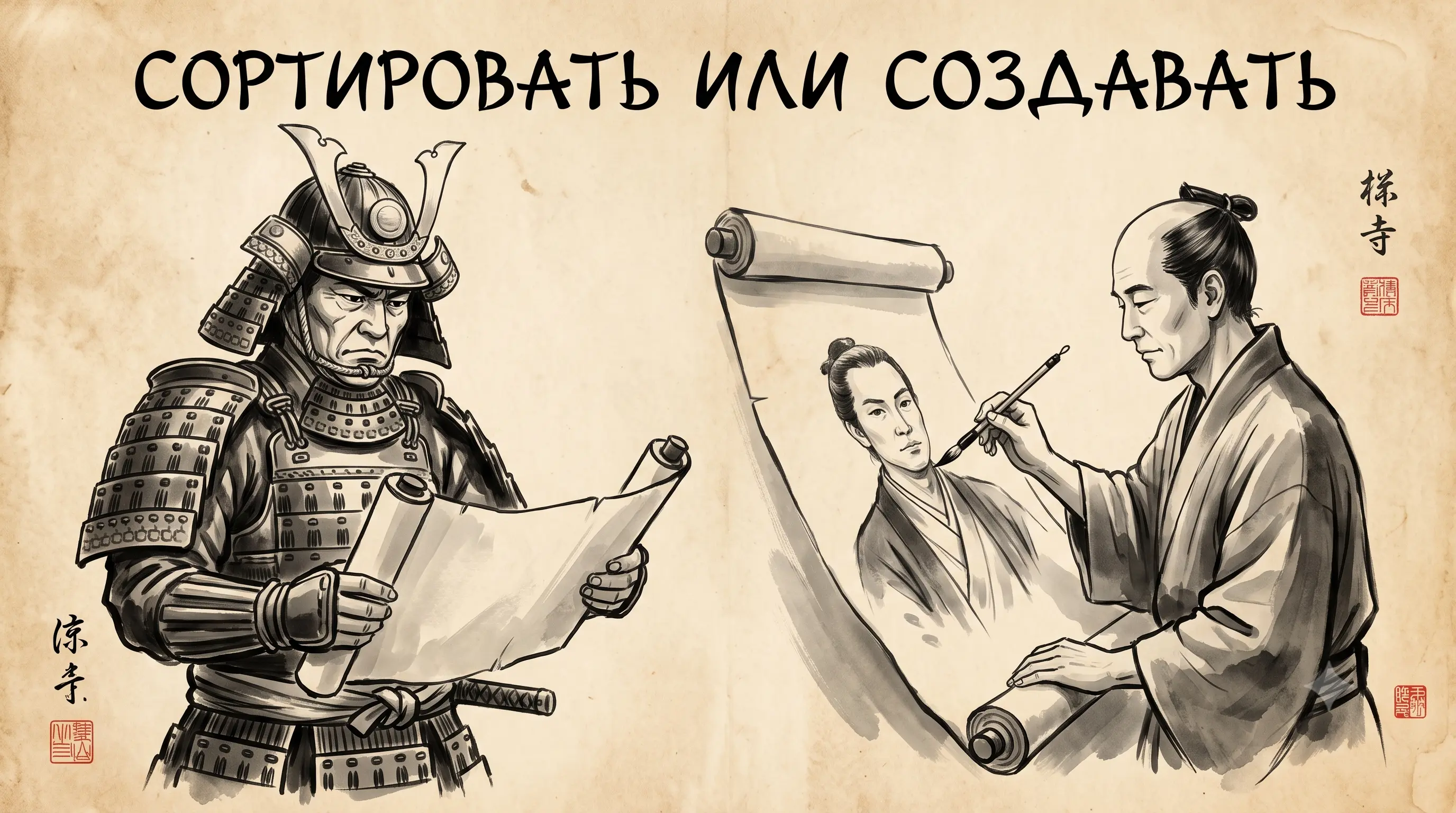 Дискриминативные и генеративные модели: Сортировать или создавать - Почему одни нейросети умеют только сортировать данные, а другие создают новые реальности. Разбор главного разделения в машинном обучении.