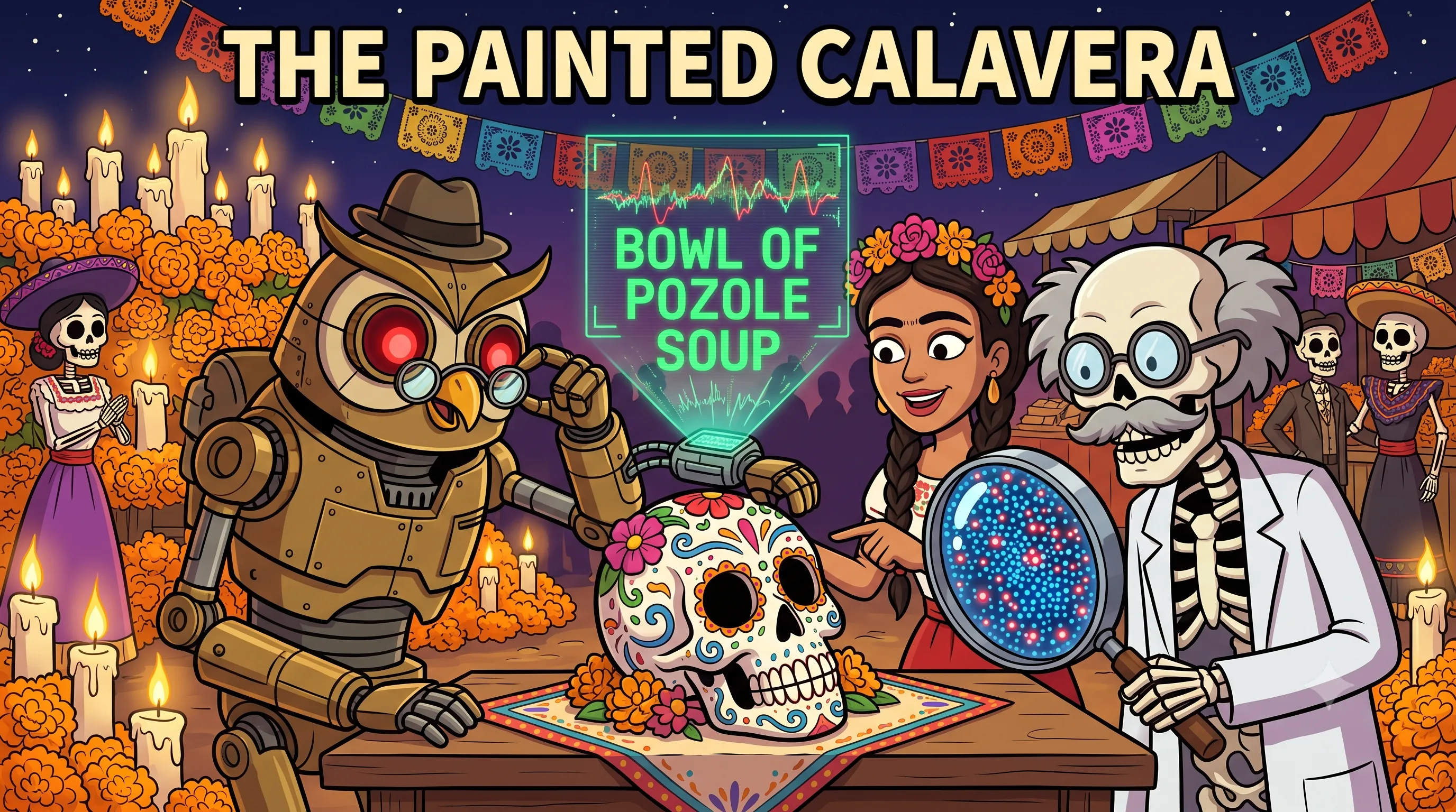 Adversarial Examples: The Painted Calavera - Adversarial Examples and Small Perturbations. Why microscopic, sub-visual noise can make a neural network see a bowl of soup where a human sees a skull.