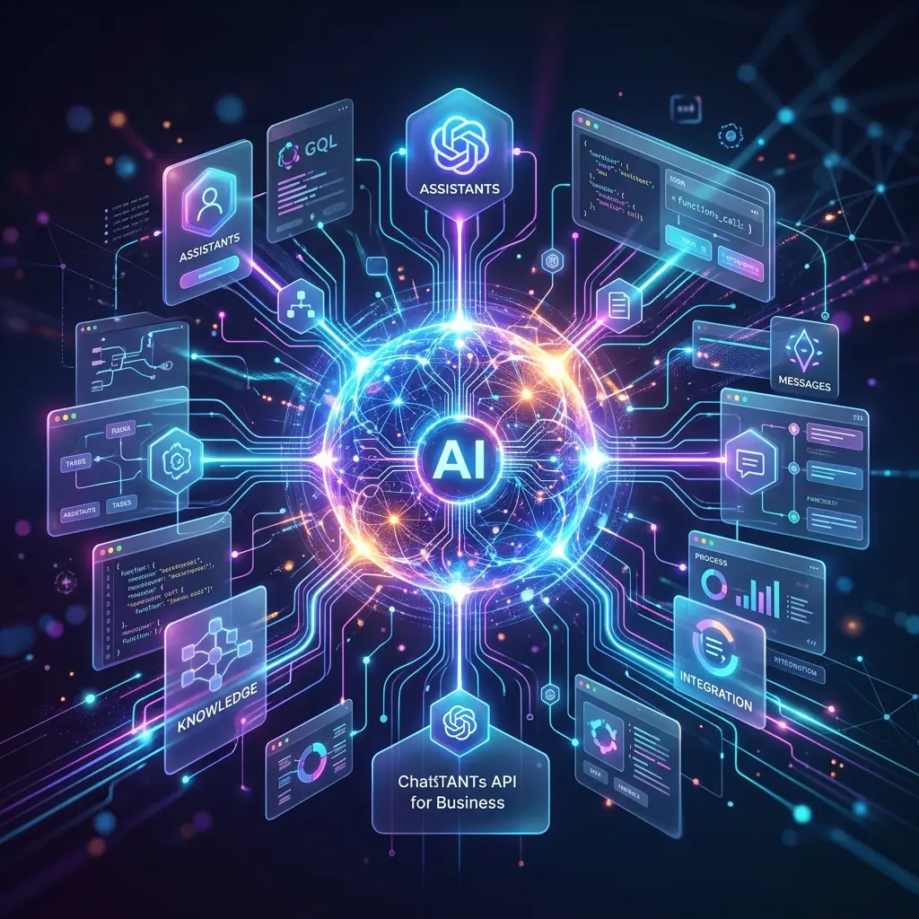 ChatGPT Assistants API для бизнеса: полный гайд - Как создать ИИ-ассистента с постоянной памятью и собственными инструментами, не выстраивая базовую инфраструктуру с нуля.